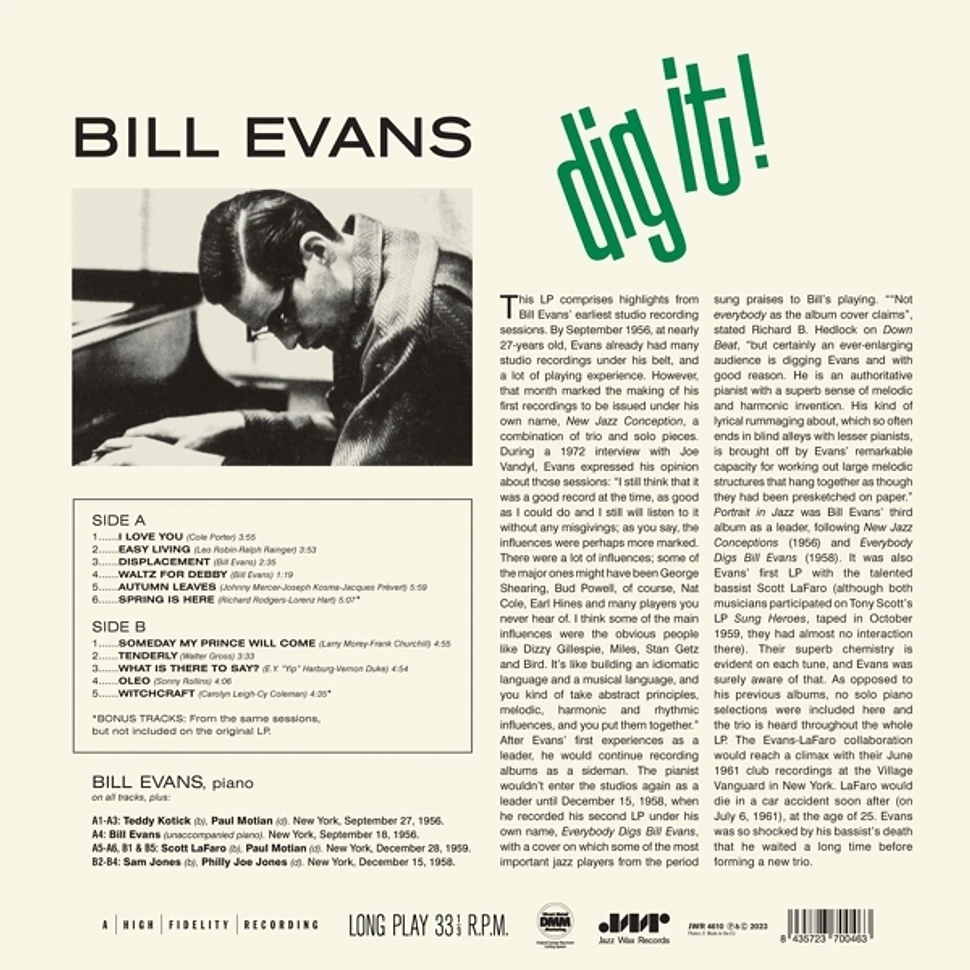 Bill Evans - Dig It