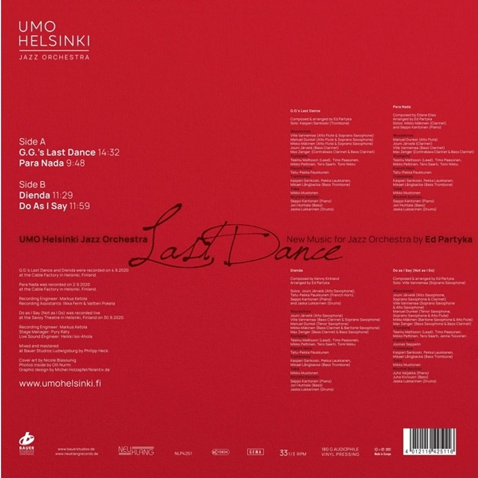 Ed Umo Helsinki Jazz Orchestra & Partyka - Last Dance