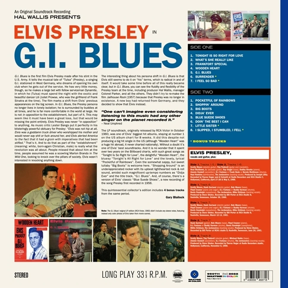 Elvis Presley - G.I.Blues Colored Vinyl Edition