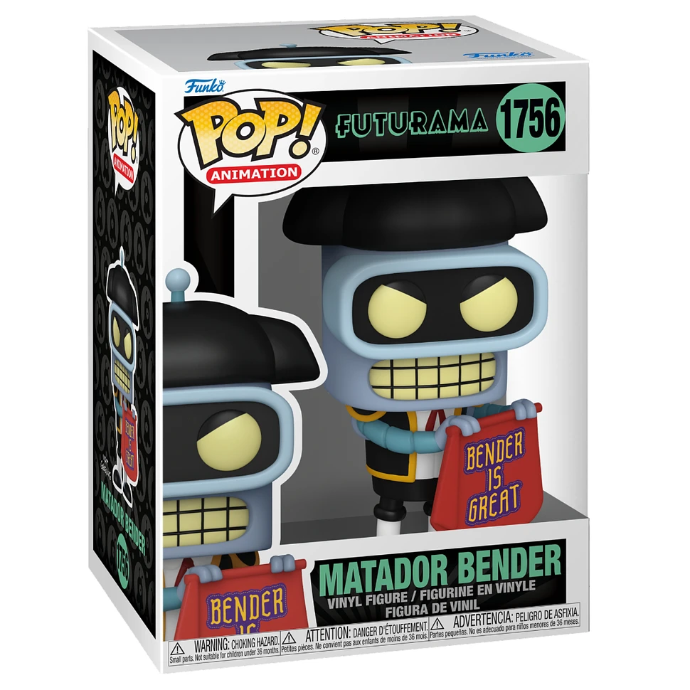 Funko - POP TV: Futurama S4 - Matador Bender