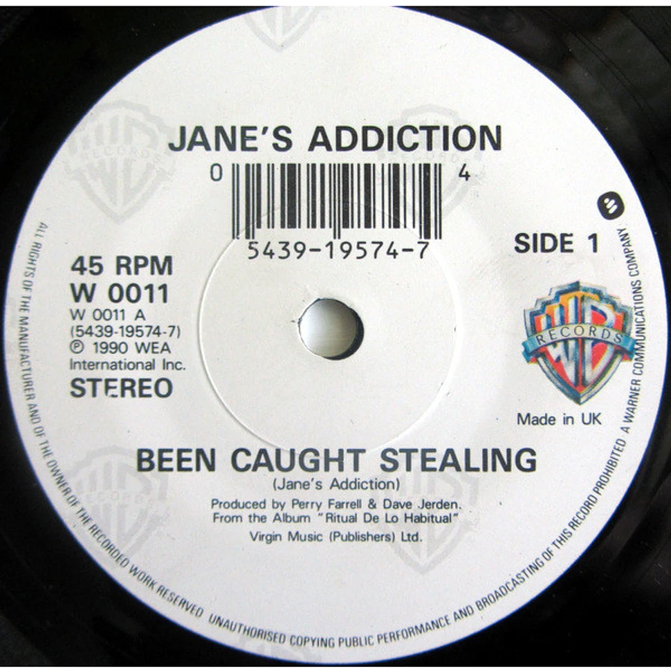 Jane's Addiction/Been Caught..レコード12