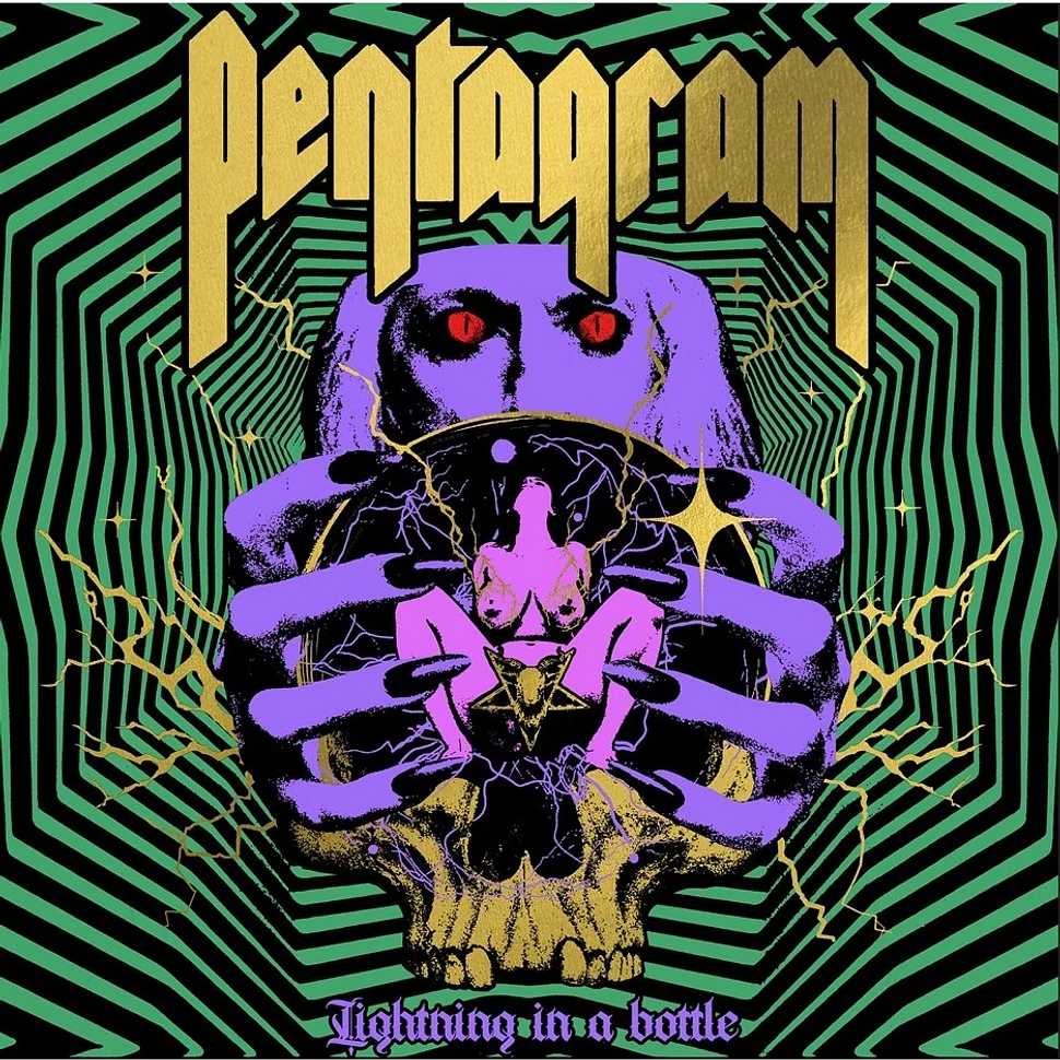 Pentagram - Lightning In A Bottle 2lp Deluxe White-Black-Neon Green Vinyl Edition