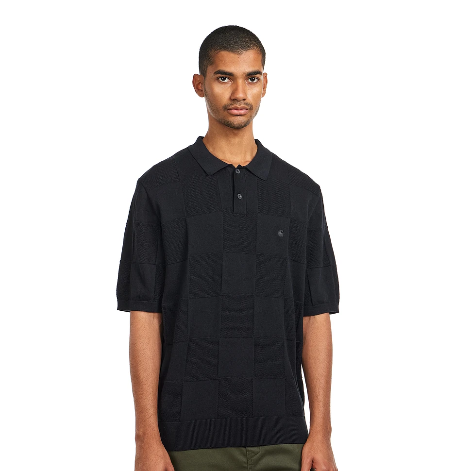 Carhartt WIP - S/S Checker Polo (Black) | HHV