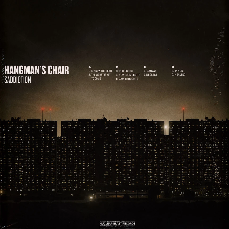 Hangman's Chair - Saddiction Crystal Clear Vinyl Edition