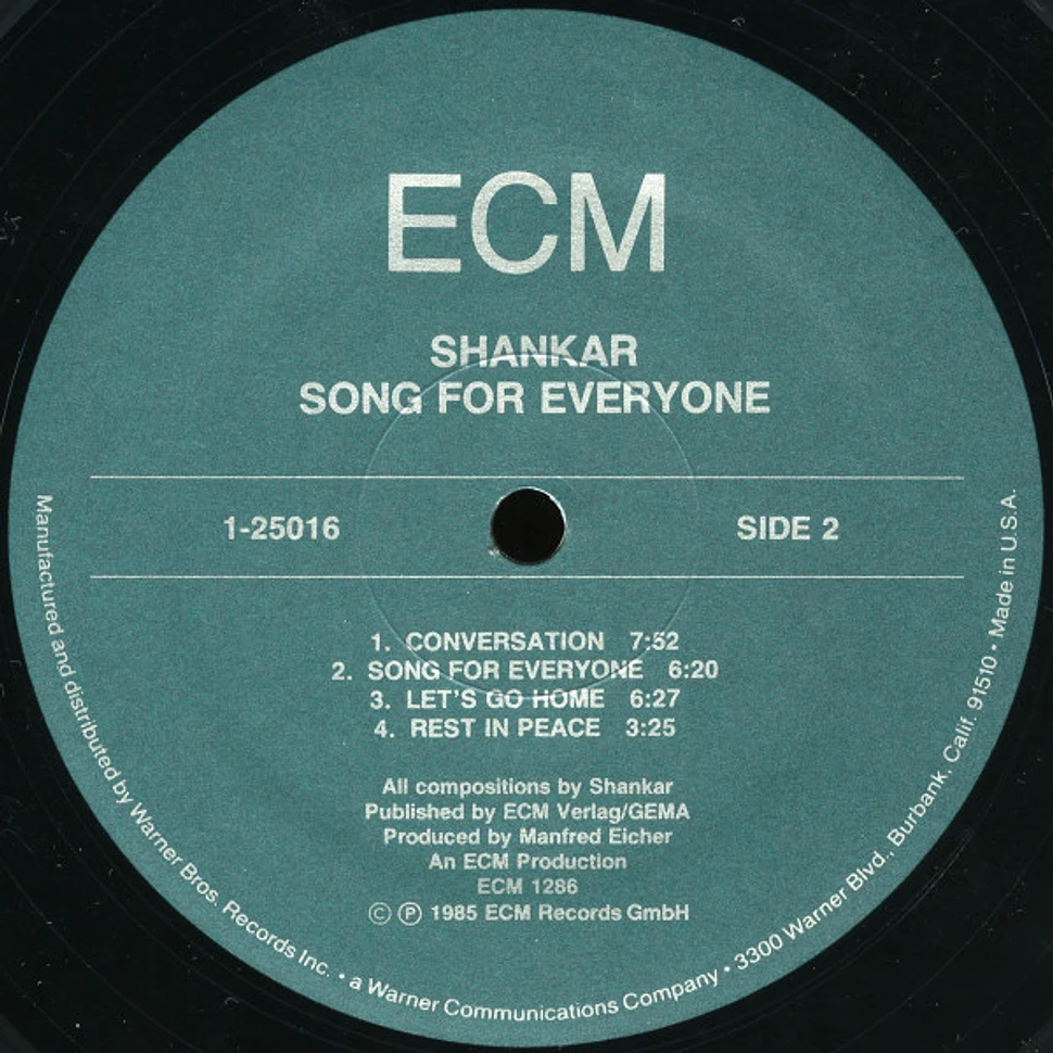 Shankar - Song For Everyone