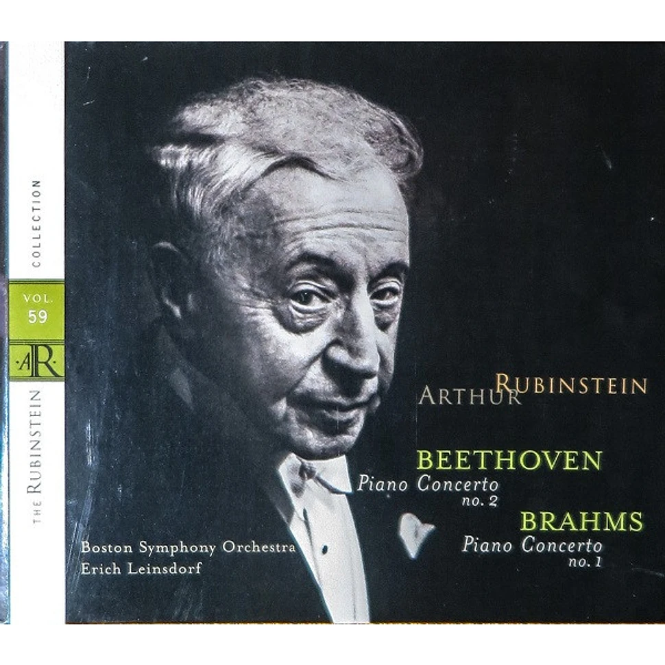 Ludwig van Beethoven / Johannes Brahms, Arthur Rubinstein, Boston Symphony Orchestra , Conductor Erich Leinsdorf - Piano Concerto No.2 / Piano Concerto No.1