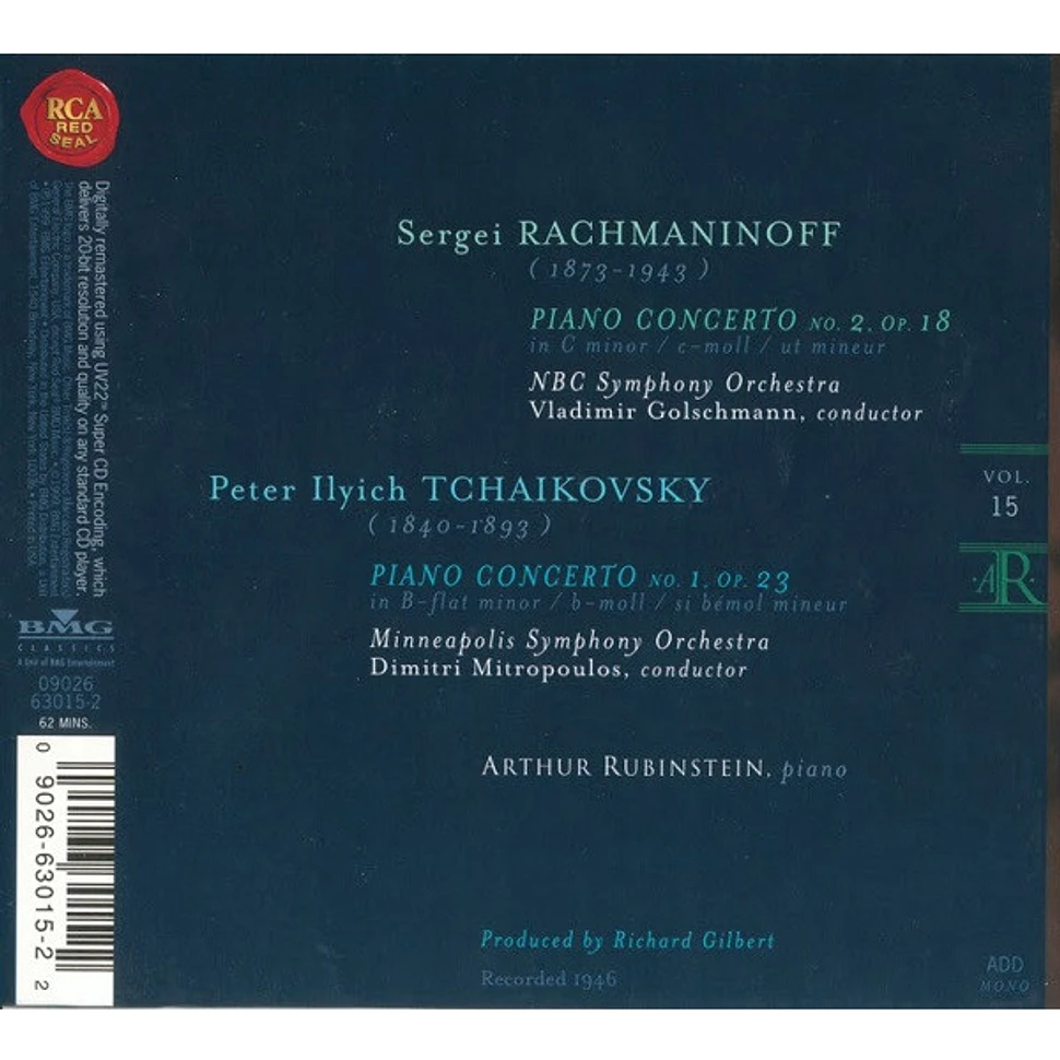 Sergei Vasilyevich Rachmaninoff / Pyotr Ilyich Tchaikovsky, Arthur Rubinstein - Piano Concerto No.2, Op.18 / Piano Concerto No.1, Op.23