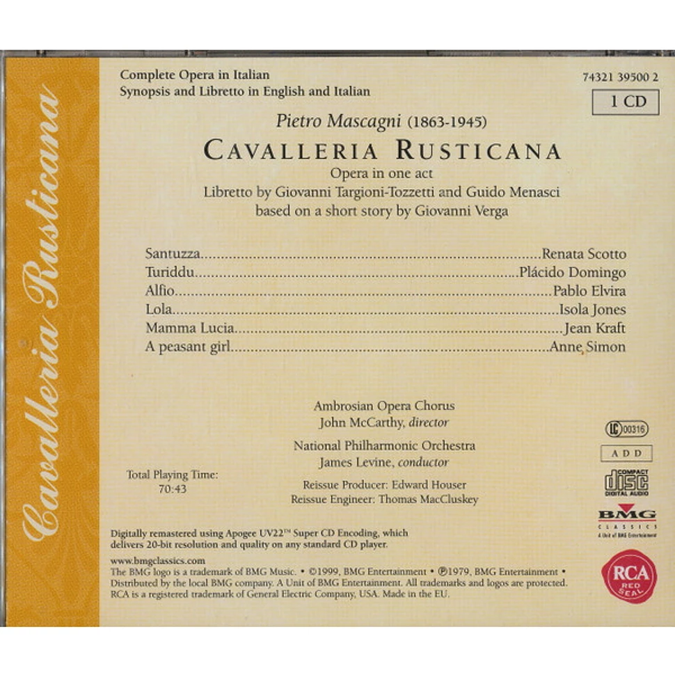 Pietro Mascagni: Renata Scotto, Placido Domingo, Pablo Elvira, National Philharmonic Orchestra, James Levine - Cavalleria Rusticana