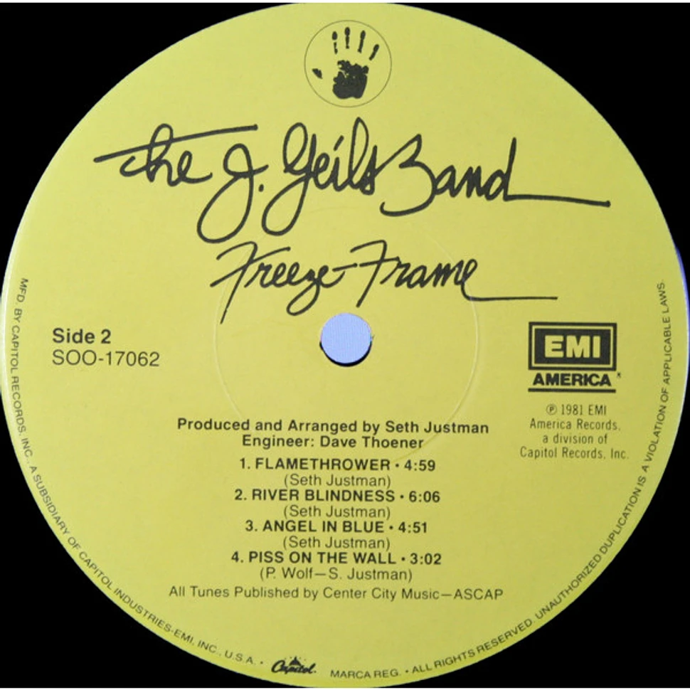 The J. Geils Band - Freeze-Frame