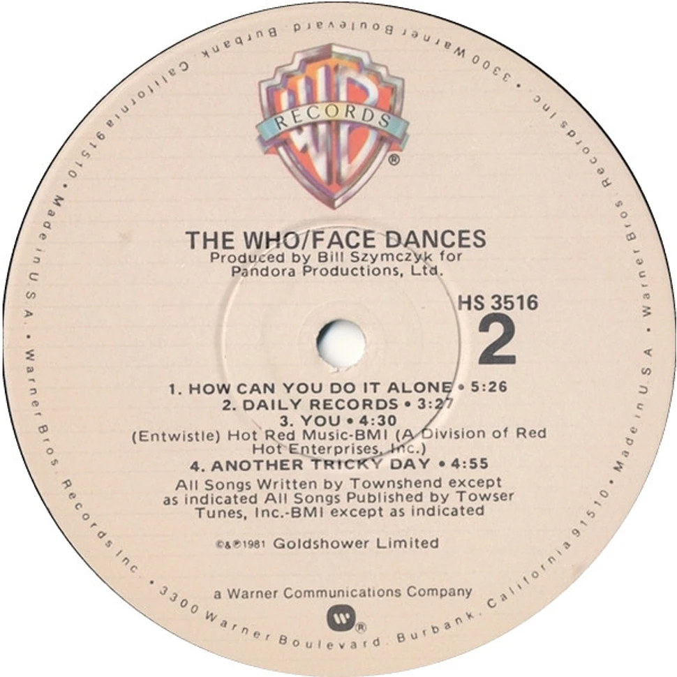 The Who - Face Dances