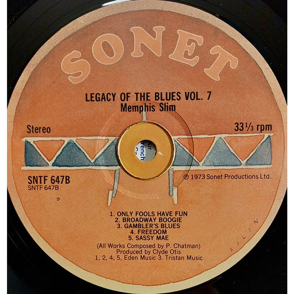 Memphis Slim - The Legacy Of The Blues Vol. 7