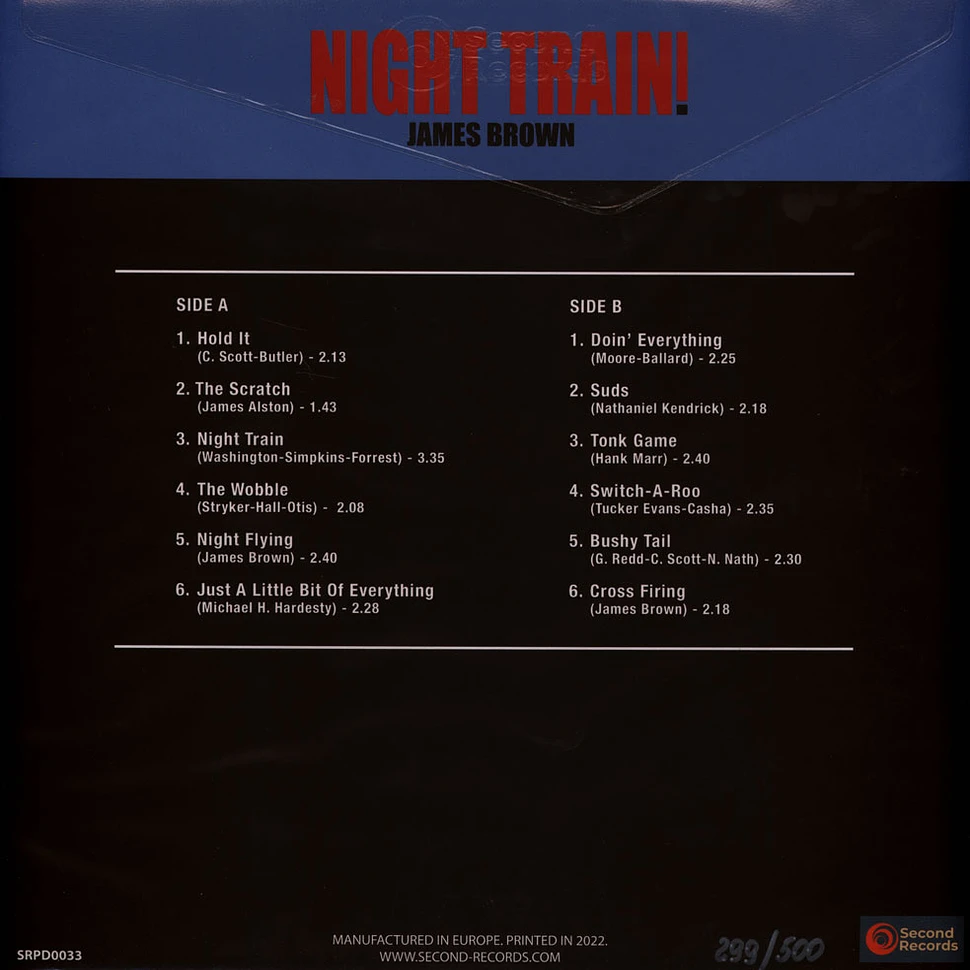 James Brown - Night Train! Mighty Instrumentals Red Marble Vinyl Edition