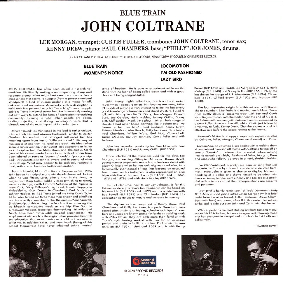 John Coltrane - Blue Train Cloudy Vinyl Edition