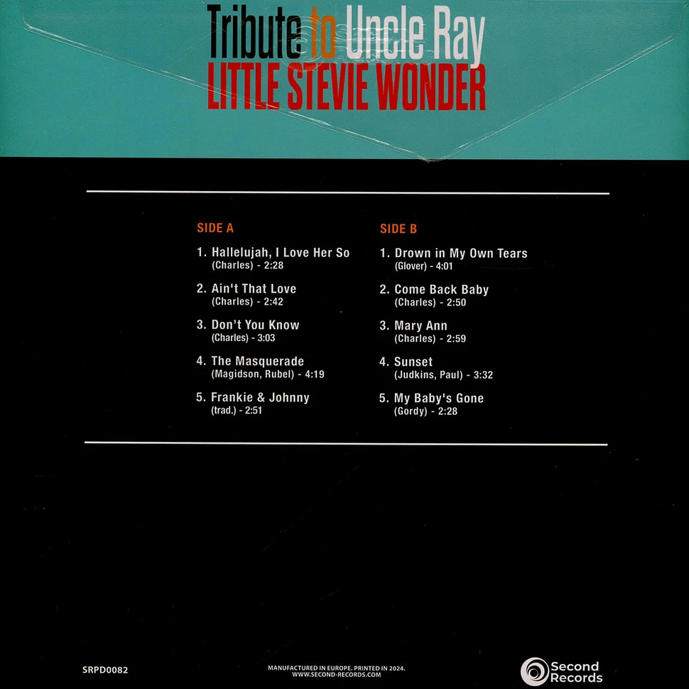 Stevie Wonder - Tribute To Uncle Ray Turquoise Vinyl Edition