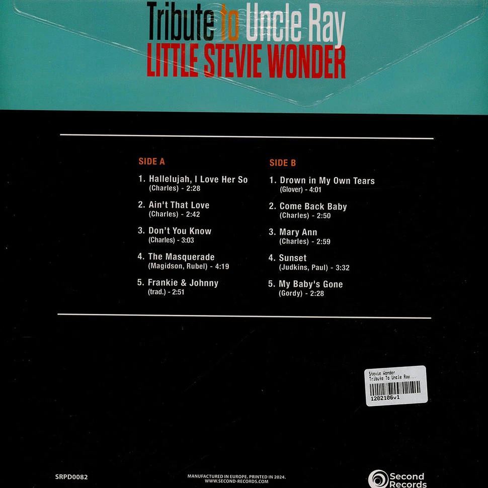 Stevie Wonder - Tribute To Uncle Ray Turquoise Marble Vinyl Edition