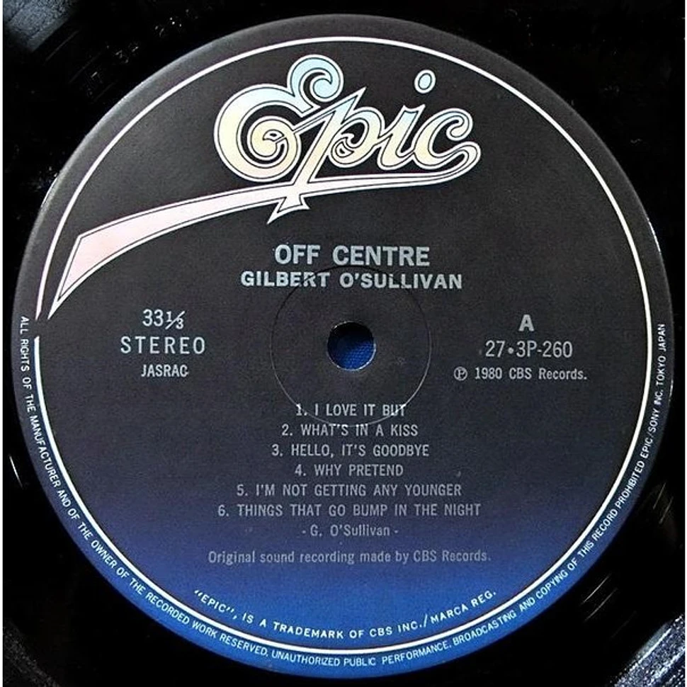 Gilbert O'Sullivan - Off Centre