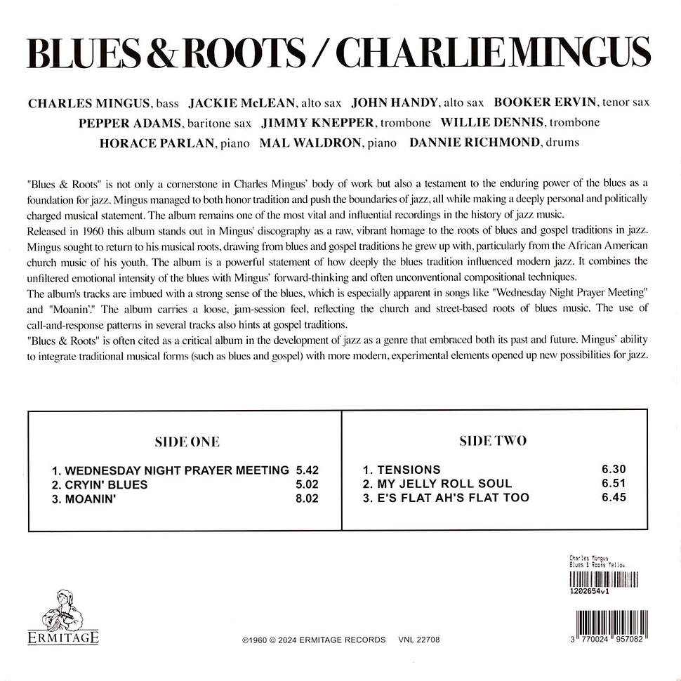 Charles Mingus - Blues & Roots Yellow Vinyl Edition