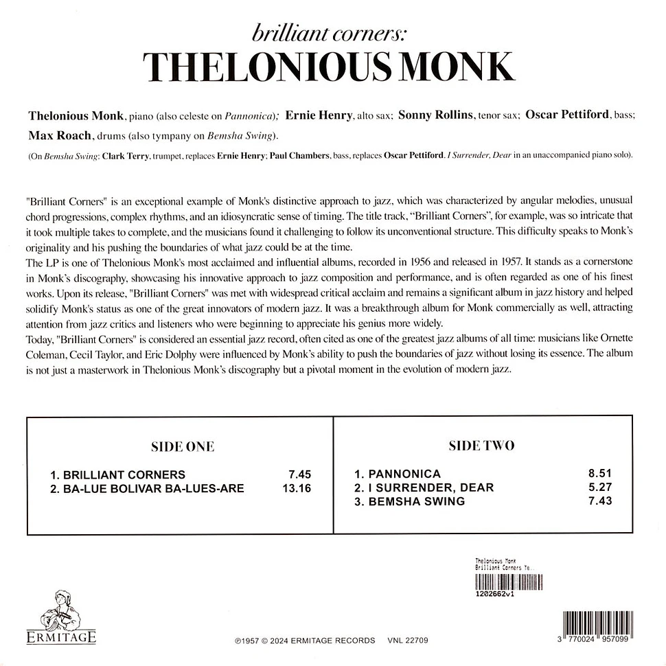 Thelonious Monk - Brilliant Corners Yellow Vinyl Edition