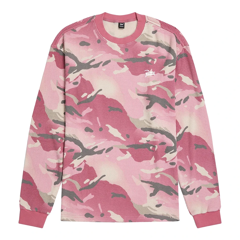 Patta - Cactus Flower Camo Waffle Longsleeve T-Shirt