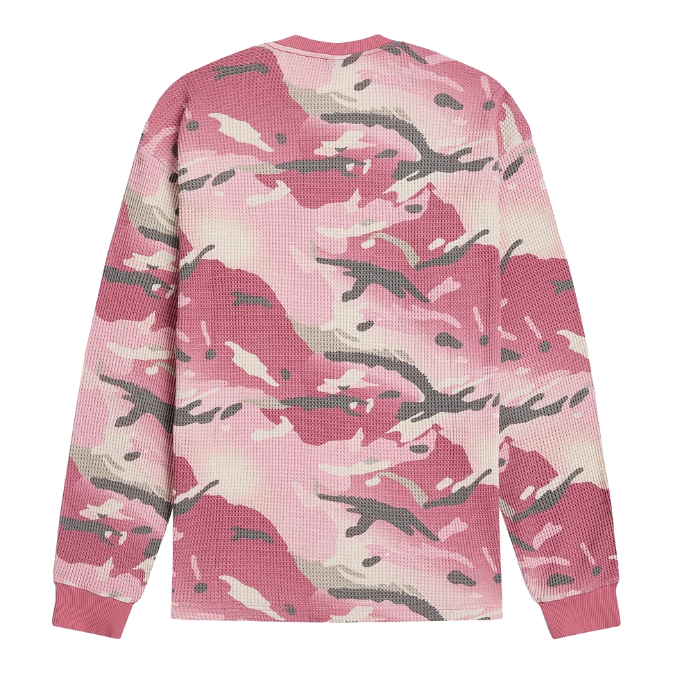 Patta - Cactus Flower Camo Waffle Longsleeve T-Shirt