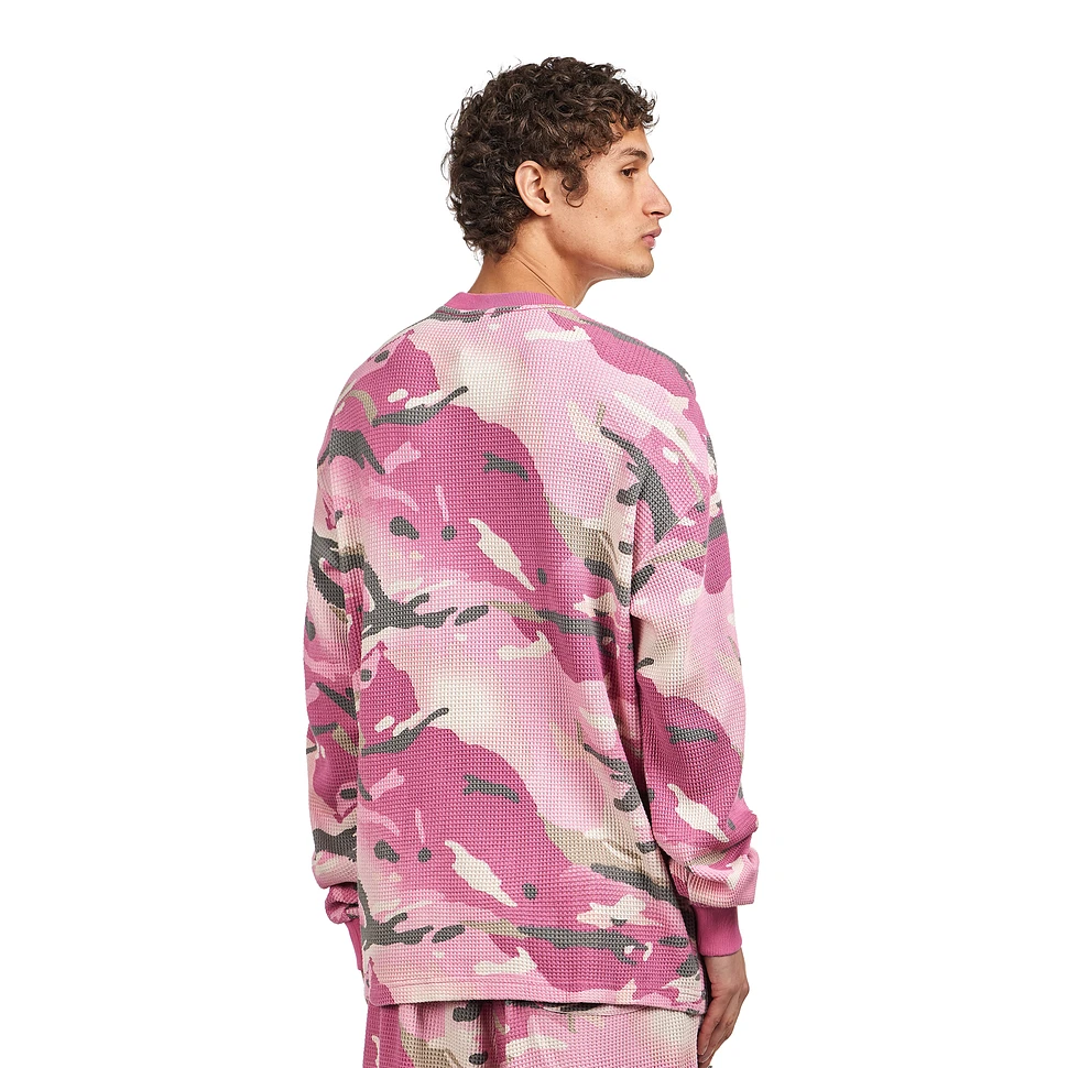 Patta - Cactus Flower Camo Waffle Longsleeve T-Shirt