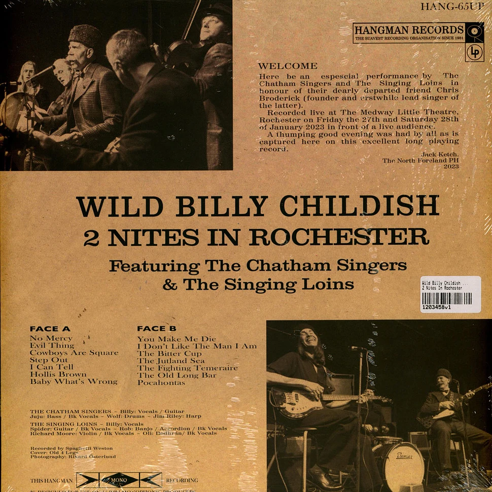 Wild Billy Childish / The Chatham Singers & The Singing Loins - 2 Nites In Rochester