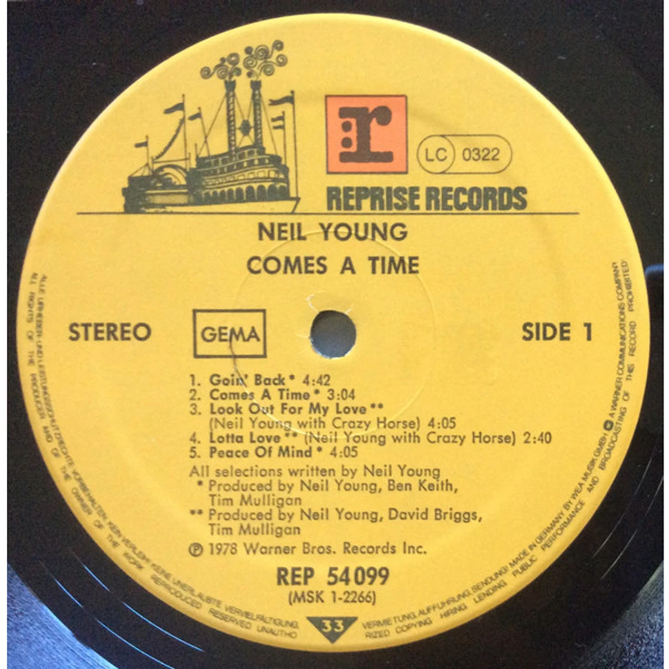 Neil Young - Comes A Time