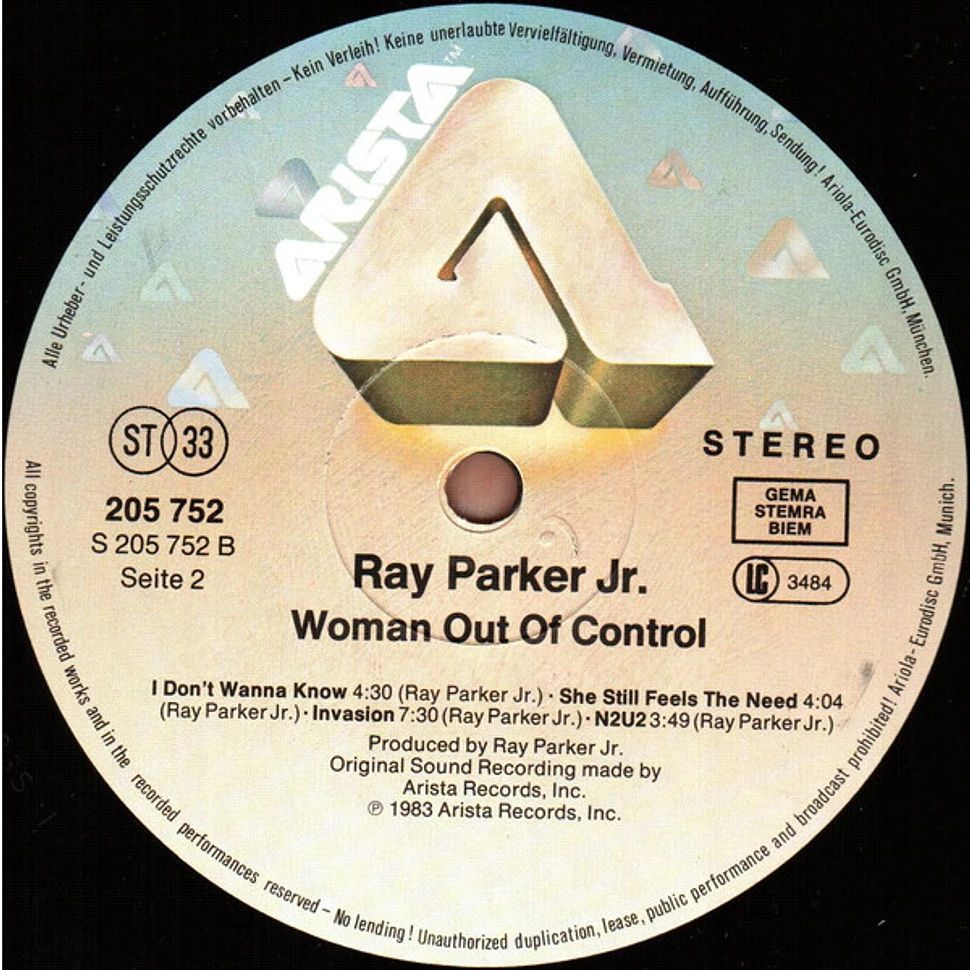 Ray Parker Jr. - Woman Out Of Control