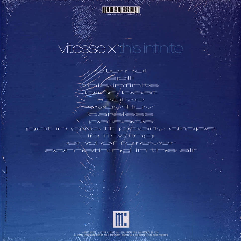 Vitesse X - This Infinite Blue Splash Colored Vinyl Edtion