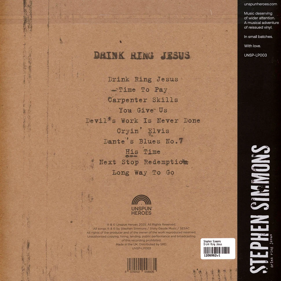 Stephen Simmons - Drink Ring Jesus