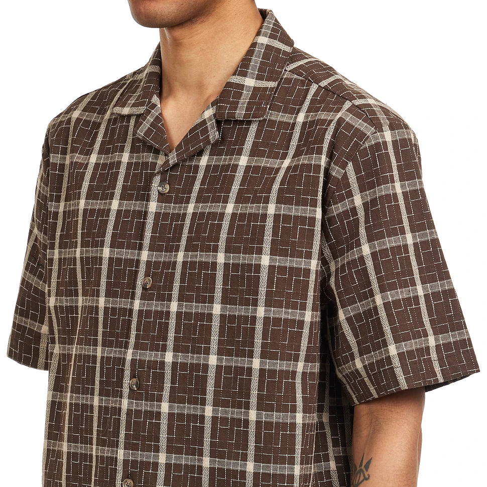 【BUTTER GOODS】 Vacation S/S Shirt, Brown Vacation S/S Shirt, Brown – Butter Goods