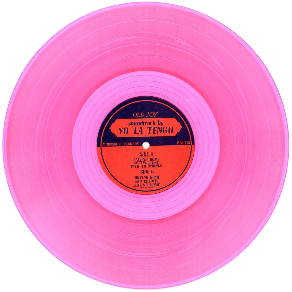 Yo La Tengo - OST Old Joy Transparent Pink Vinyl Edition