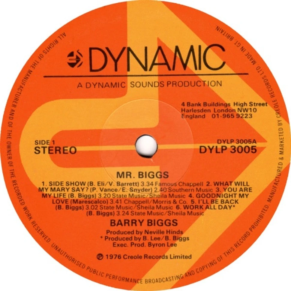 Barry Biggs - Mr. Biggs