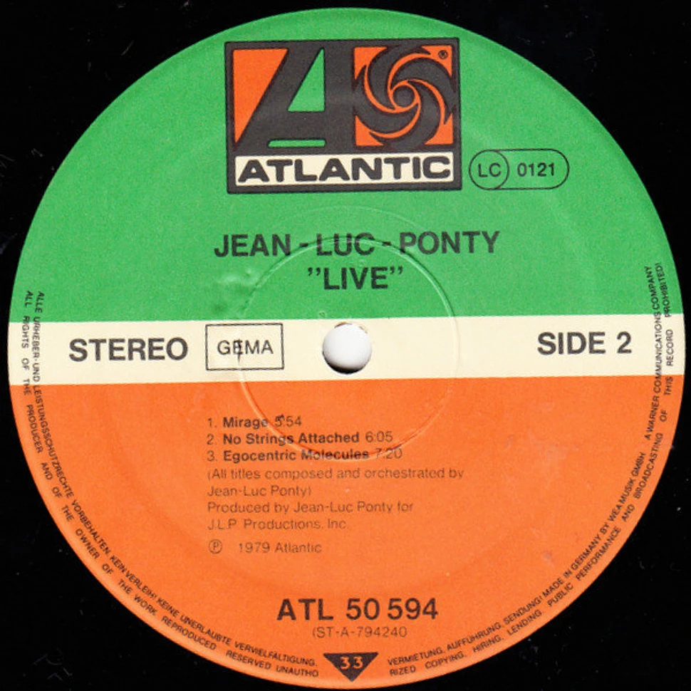 Jean-Luc Ponty - Live