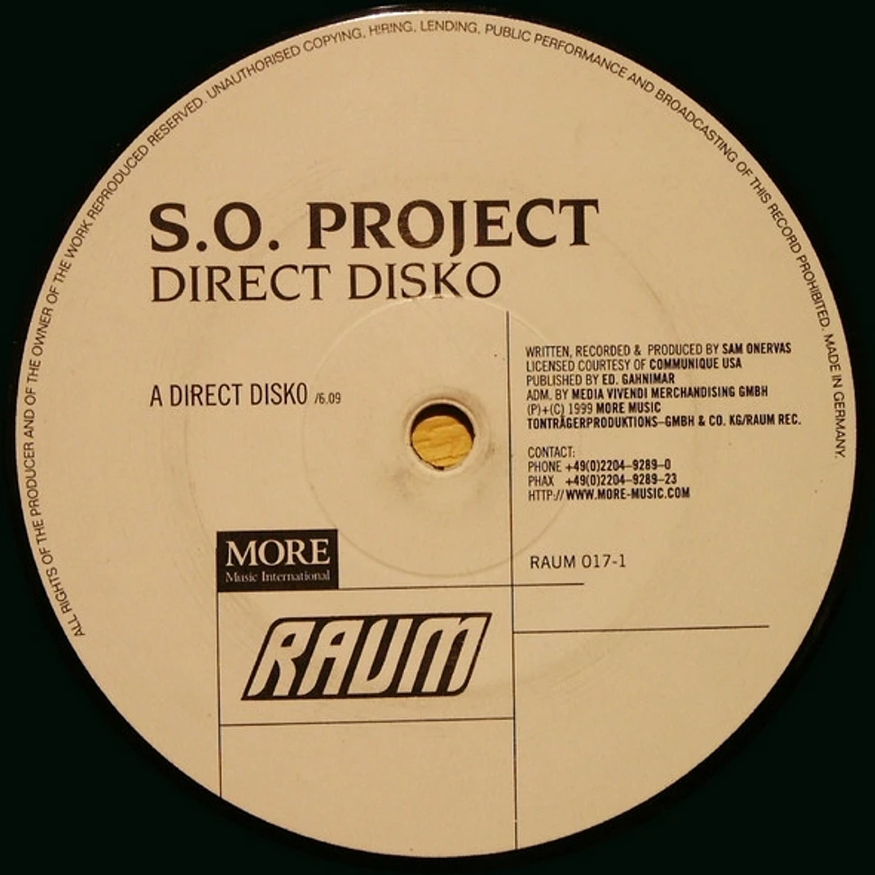 S.O. Project - Direct Disko