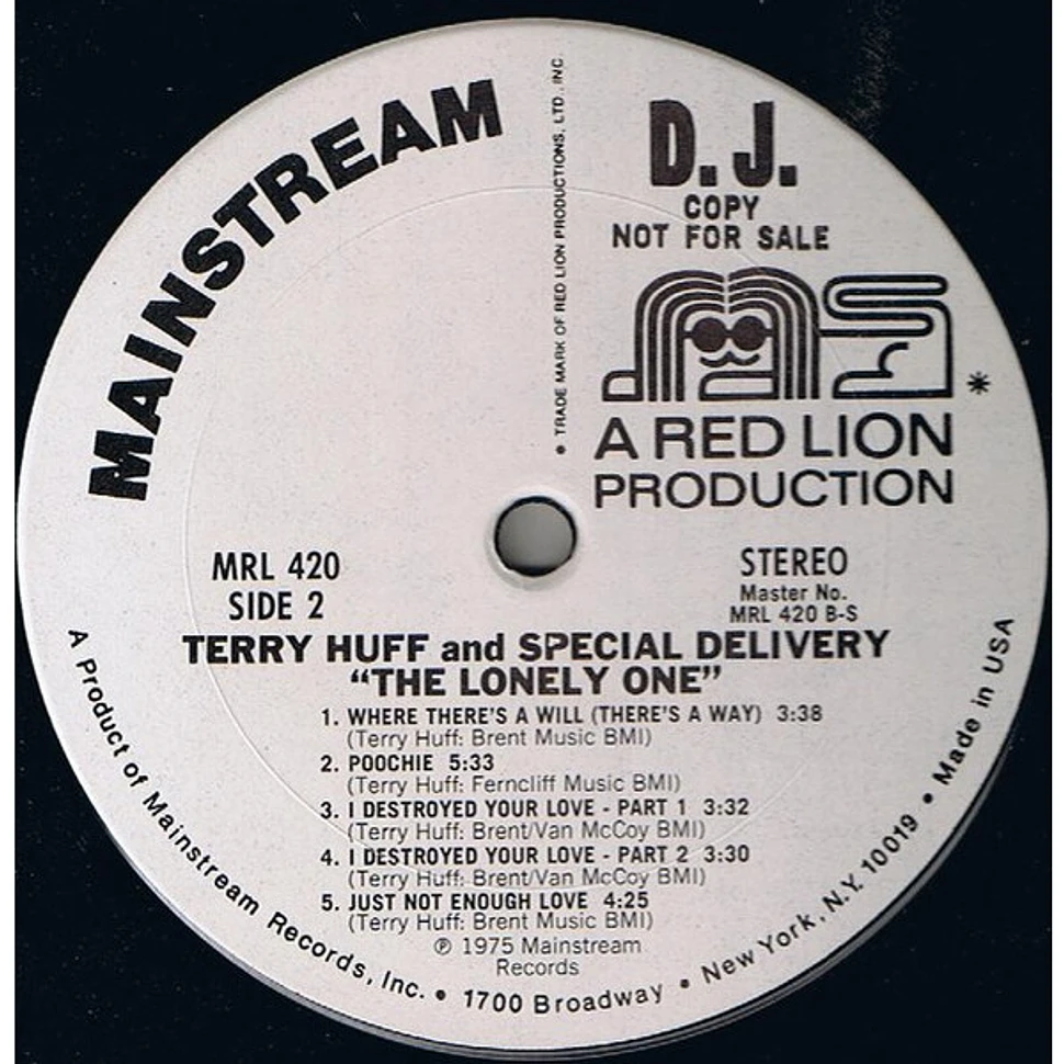 Terry Huff And Special Delivery - The Lonely One