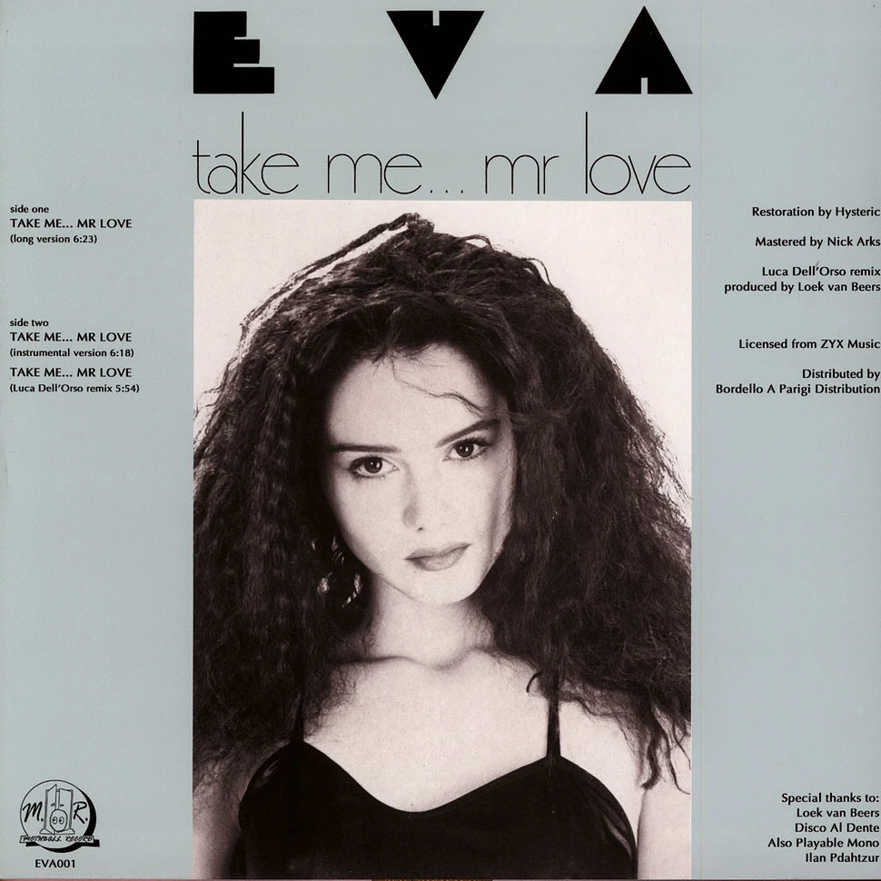 洋楽 EVA/TAKE ME MR LOVE 12 Eva - Take Me  Mr Love (1987) - YouTube
