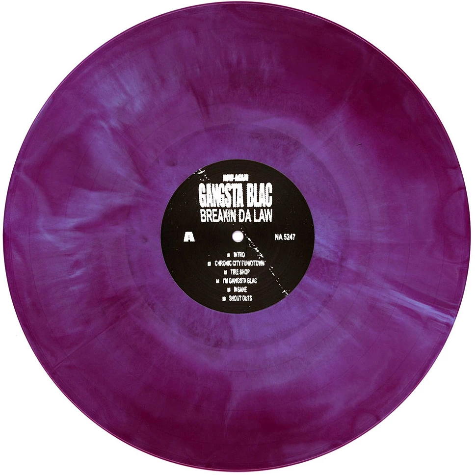 Gangsta Blac - Breakin Da Law Galaxy Grape Vinyl Edition