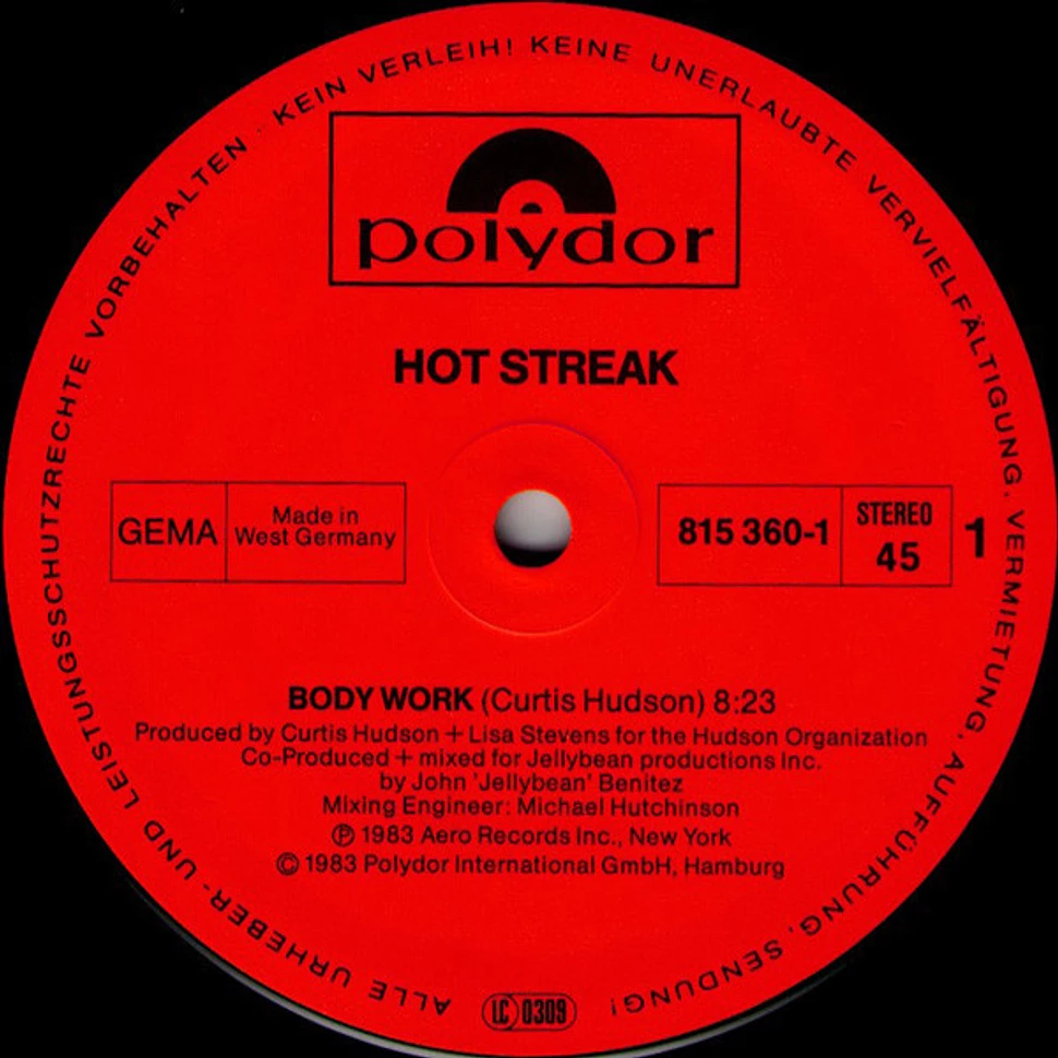 Hot Streak - Body Work