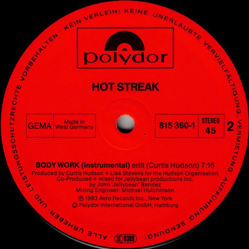 Hot Streak - Body Work