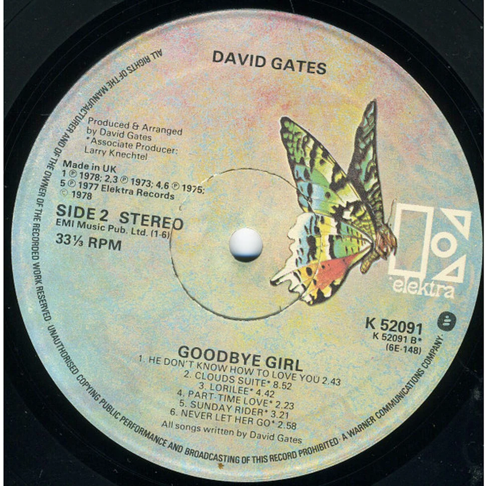 David Gates - Goodbye Girl