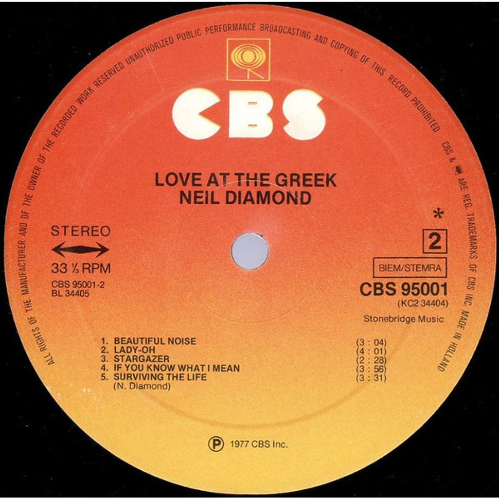 Neil Diamond - Love At The Greek - Recorded Live At The Greek Theatre