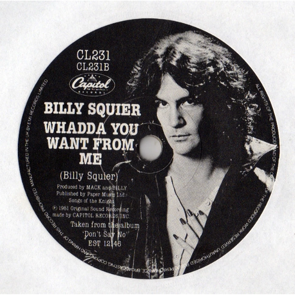 Billy Squier - Too Daze Gone