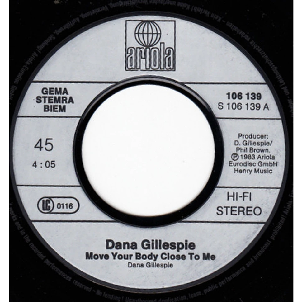 Dana Gillespie - Move Your Body Close To Me