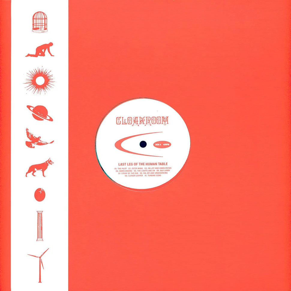 Cloakroom - Last Leg Of The Human Table Clear W/ Red Blob Vinyl Edition