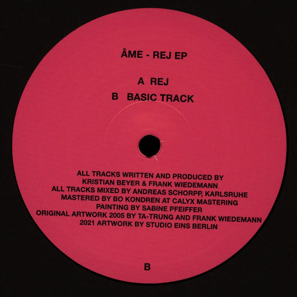 Âme - Rej EP 2025 Repress Black Vinyl Edition