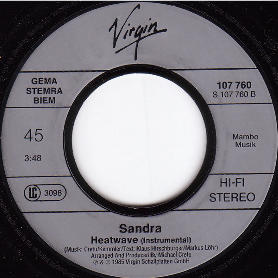 Sandra - In The Heat Of The Night