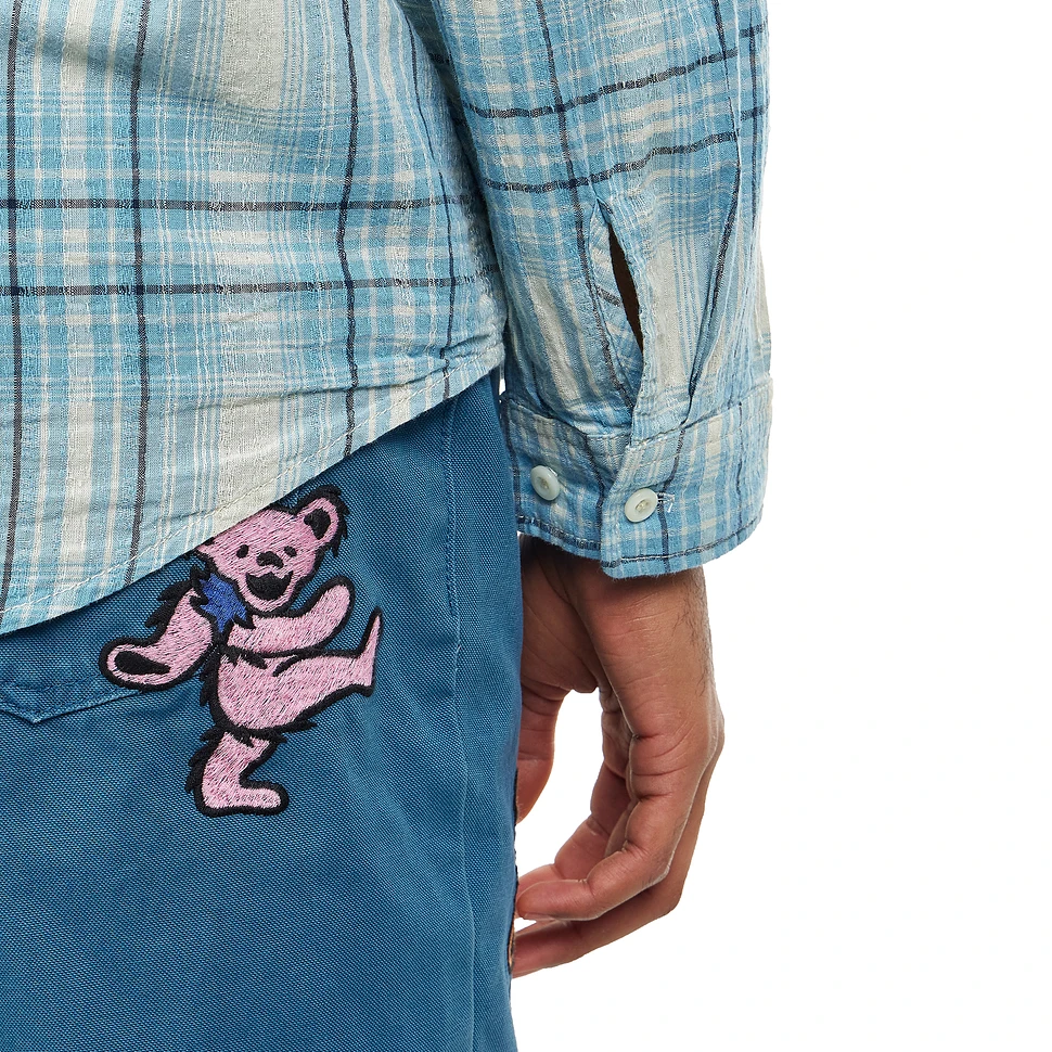 thisisneverthat x Grateful Dead - GD Lightning Bear Plaid Shirt
