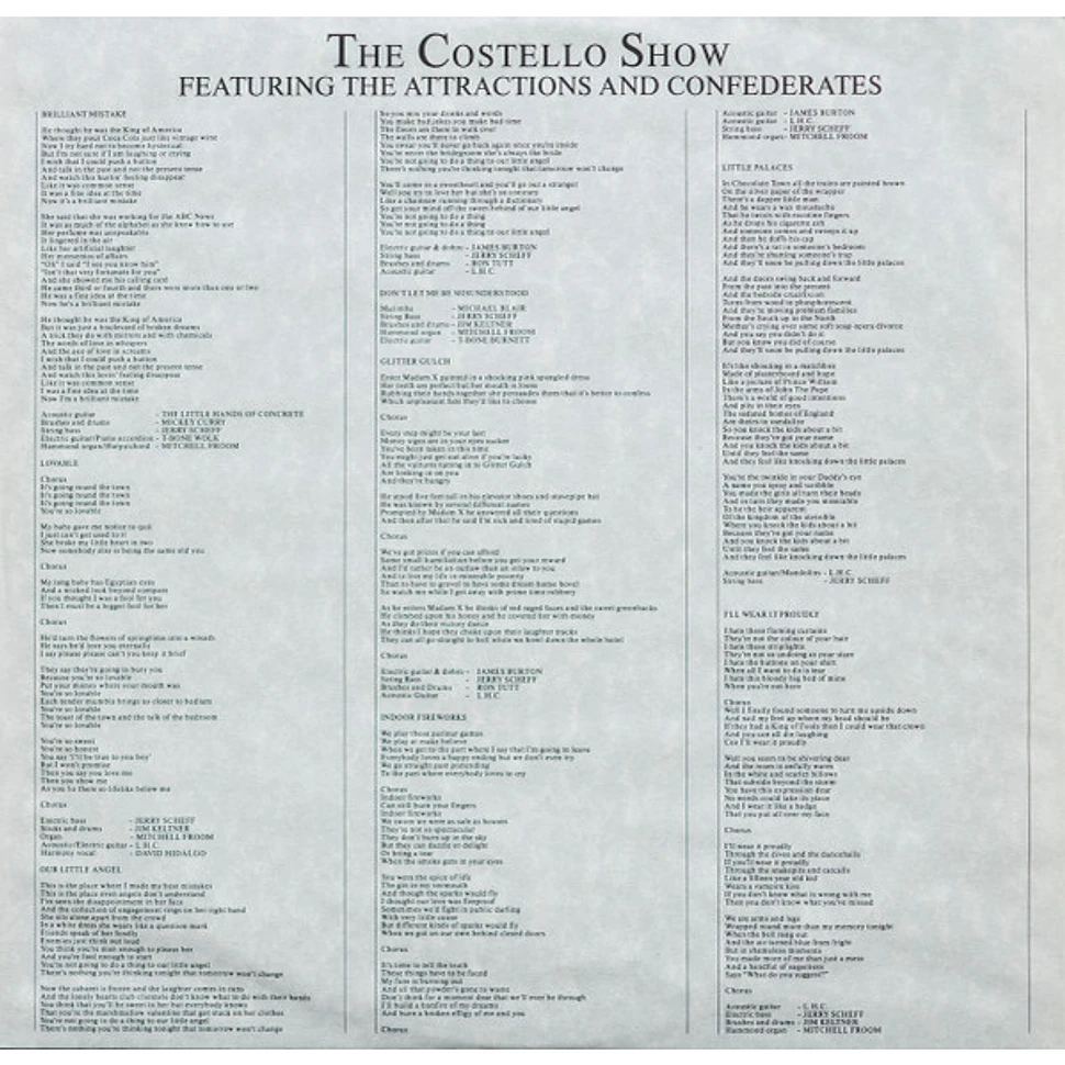 The Costello Show Featuring Elvis Costello - King Of America