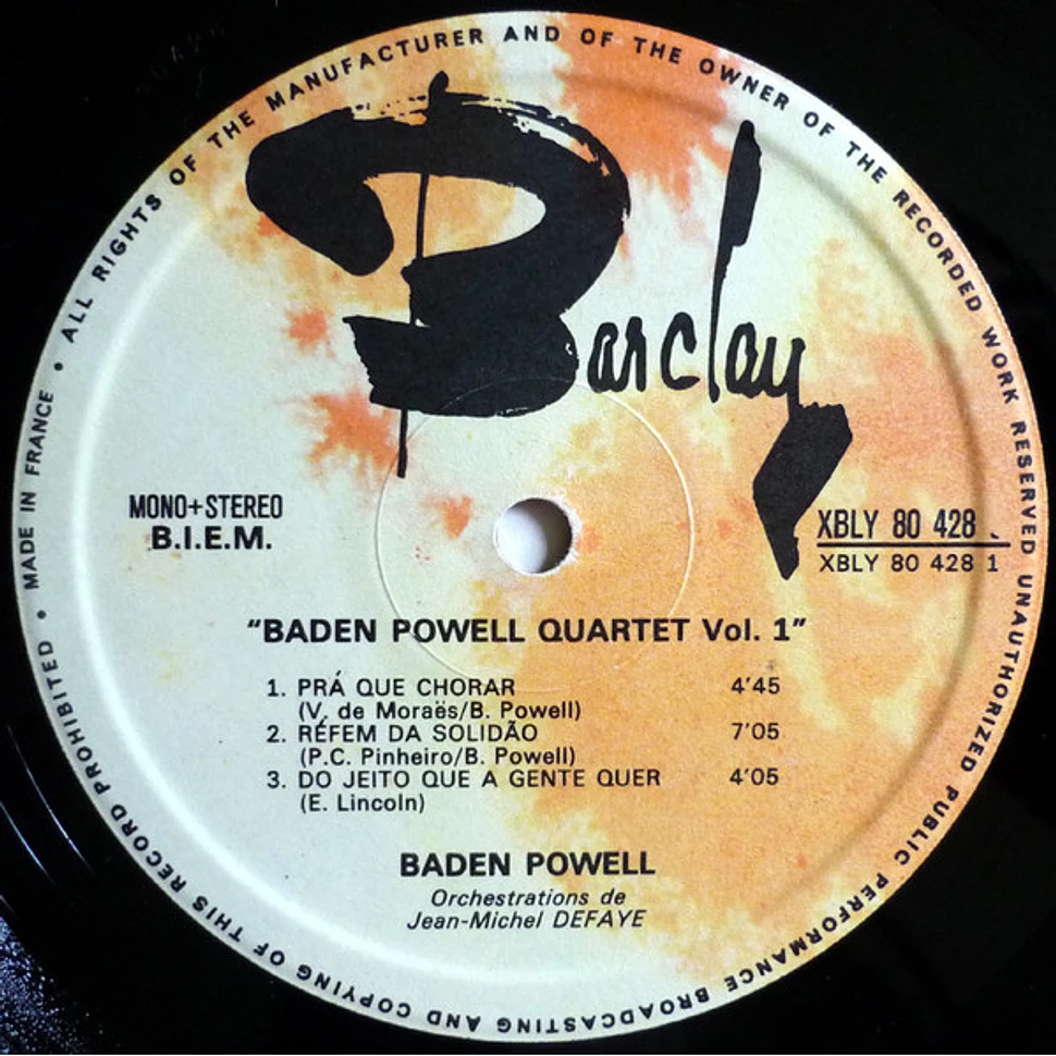 Baden Powell Quartet - Vol. 1